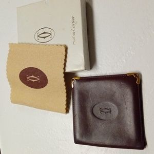 Cartier Must de Cartier Bifold Wallet Gold Corners